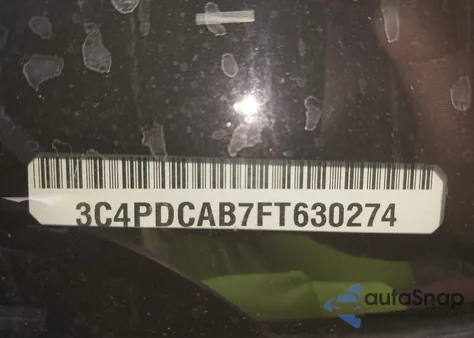 2015 Dodge Journey American Value Pkg из США, поврежденный, VIN 3C4PDCAB7FT630274